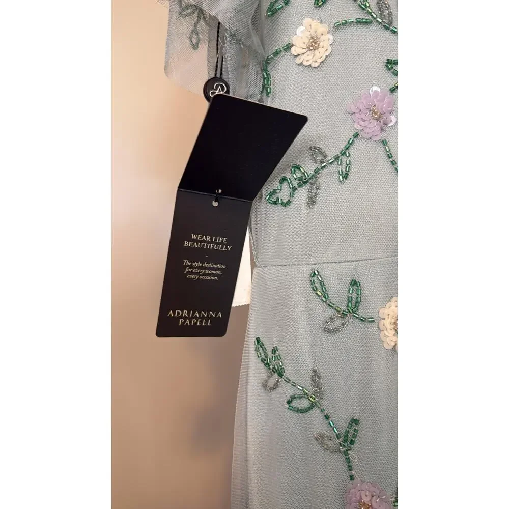 Adrianna Papell - Dress with floral print - Picture 4 of 9